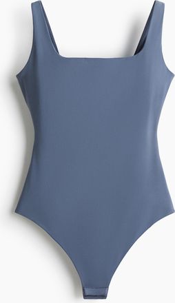 H&M Light Shape Mikrofaser-Body - Blue