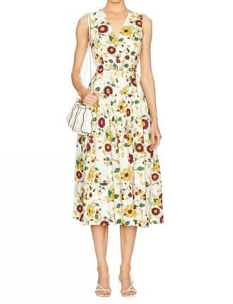 Ulla Johnson Kiran Dress In White Iris