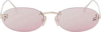 Fendi Dames, Accessoires, Geel, Maat: 54 MM