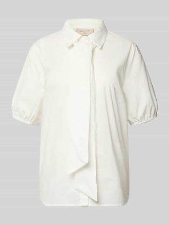 Freequent Schluppenbluse mit verdeckter Knopfleiste Modell malay in Weiss, Gr&ouml;&szlig;e XXL