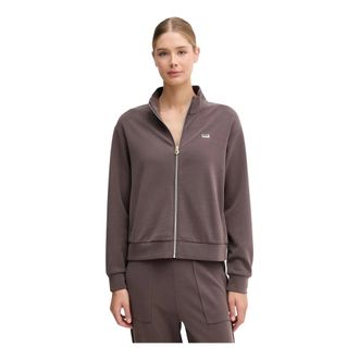 Emporio Armani 7W000191 Zip-through Sweatshirt - Dames - Vesten met rits - Bruin - XS - Polyester - Hoodies & sweatvesten