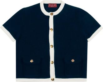 Gucci Vest met knopen en zakken - Zwart