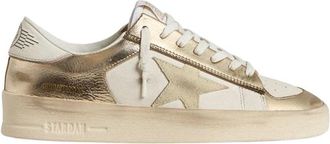 Golden Goose Stardan Su&egrave;de en Gelamineerd Leer - Dames - Sneakers - Veelkleurig - 38 EU - Leer - Schoenen