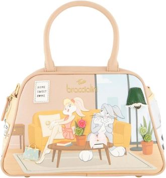 Braccialini Tassen, Dames, Veelkleurig, ONE Size, Leer, Compact Bauletto