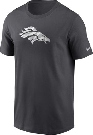 Nike Denver Broncos Fractal Logo Nike Mens NFL T-Shirt in Grey | NP9906F8W-XER