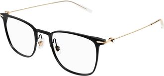Montblanc Demo Square Mens Eyeglasses MB0356O 006 53