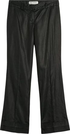 Our Legacy Broeken, Dames, Zwart, M, Leer, Hip Trouser
