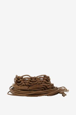 Hemisphere Leder-Makramee-G&uuml;rtel