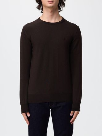 Brooksfield Maglia girocollo in pura lana con maniche lunghe e bordi a costine