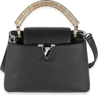 Louis Vuitton 2021-2023 Capucines BB handbag - women - Python Skin - One Size - Black