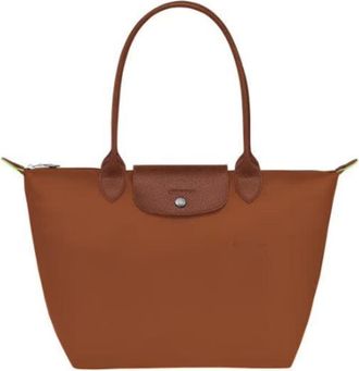 Generic Multipurpose Tote Bag: Foldable Soft Nylon, 3 Sizes, Stylish Water-Resistant Designer Handbag for Work, Travel, Gym (Eco-friendly cognac,Medium)