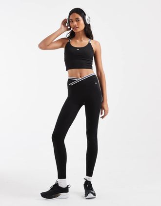 Under Armour leggings Motion Sport Tape nere-Nero