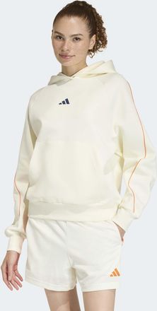 adidas Kapuzensweatshirt ADIDAS SPORTSWEAR W STADIUM HD, Damen, Gr. XXL, sanftes wei&szlig;, pure orange, dunkelblau, Obermaterial: 75% Baumwolle, 25% Polyester, a