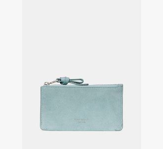 Kate Spade New York Loop Suede Zip Card Case