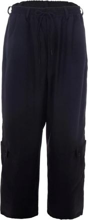 Yohji Yamamoto Ks 6316 Wijde Broek - Heren - Wijde Broeken - Zwart - L - Broeken