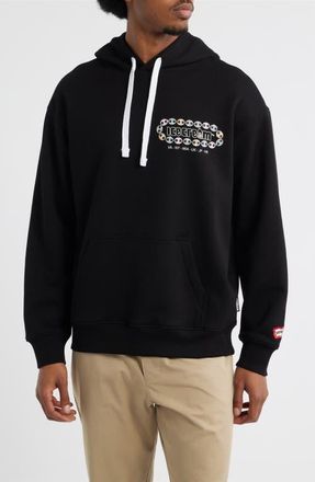 Icecream Chain Logo Cotton French Terry Hoodie in Black at Nordstrom, Size Xx-Large