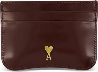 Ami Portacarte Paris Paris con logo - Marrone