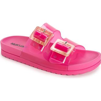 Muk Luks Womens Grand Cayman Sandal in Magenta at Nordstrom, Size 10