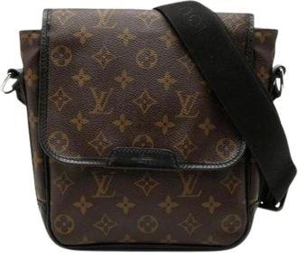 Louis Vuitton Pre-owned Cross Body Bags, female, Brown, Size: ONE SIZE Pre-owned Monogram Macassar Shoulder Bag