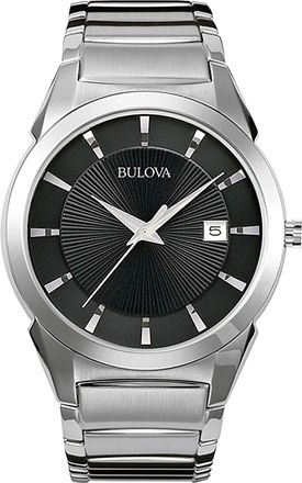 Bulova Mens Black dial Watch
