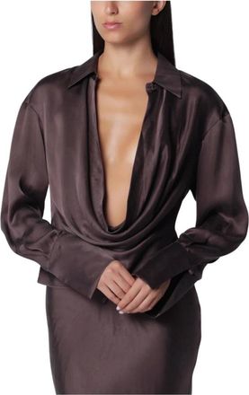 Andamane Mujer, Blusas y Camisas, Marr&oacute;n, Talla: M