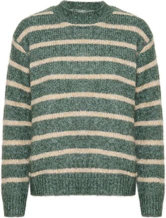 Kaffe Katrina Pullover a Righe - - Knitwear - Donna - Verde - XS