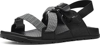 Chaco Lowdown Sandal Womens Shoes Meadow Black/White : 7 B - Medium, Textile