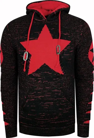 Rusty Neal Grof gebreide hoodie