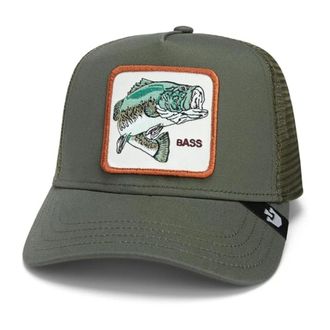 Goorin Brothers Hats & Caps, female, Green, ONE SIZE, Farm Gone Fishin Trucker Cap Olive Green Unisex
