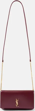 Saint Laurent Cassandre leather phone pouch