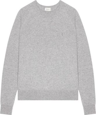Saint Laurent Cassandre Sweater In Cashmere, Size Large