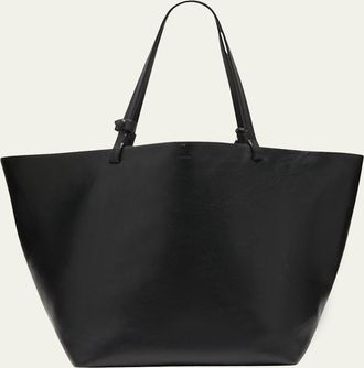 The Row Park Tote Three in Lux Grained Calfskin