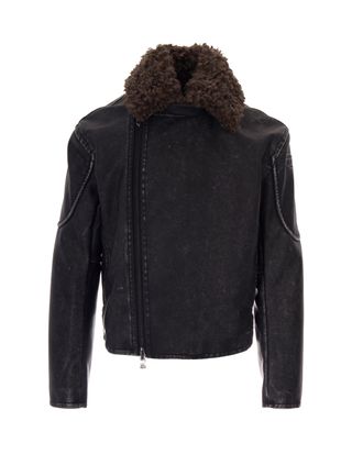 Diesel Black Alex Polyurethane Jacket