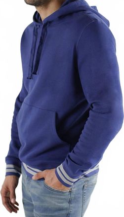 Jachs NY Soft Touch Varsity Hoodie In Navy