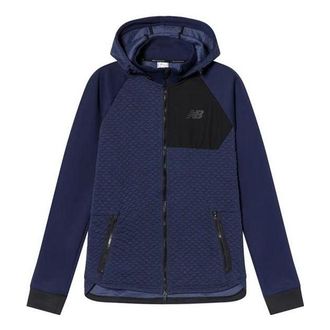 New Balance Heat Loft Full Zip Hooded Jacket Blue AMJ93001-PGM