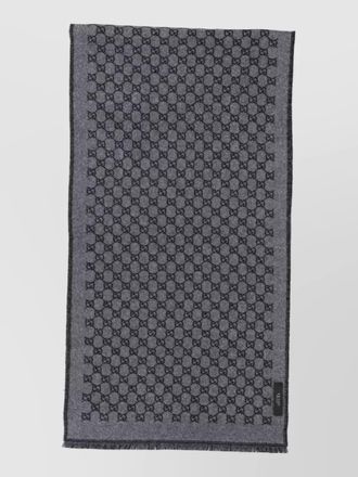 Gucci wool gg monogram scarf