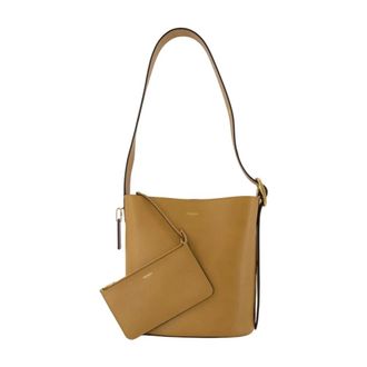 Coach Shoulder Bags, female, Brown, Size: ONE SIZE Brown Leather Shoulder Bag