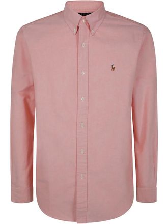 Polo Ralph Lauren Polo Pony-embroidered shirt - men - Cotton - M - Orange