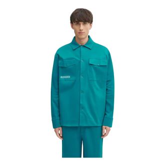 PANGAIA Pangaia - DNA Interlock Jacket - Heren - Jassen - Blauw - Maat: M Katoen