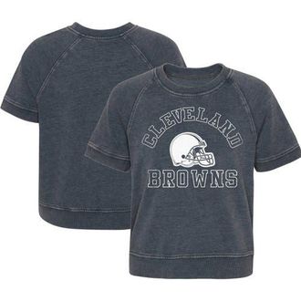 Outerstuff Girls Juniors Heather Charcoal Cleveland Browns Cheer Squad Raglan T-Shirt at Nordstrom, Size X-Large