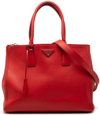 Prada Pre-owned Prada Medium City Calf Galleria Double Zip Satchel Ladies IEBMSWPBPBLQDM81