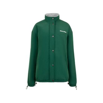 Miu Miu Pong&eacute;-and-fleece Jacket