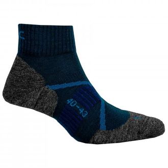 P.A.C. TR 1.2 Trekking Merino Short Cool Wandersocken - Unisex | blau/schwarz