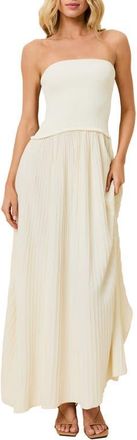 Solid & Striped The Strapless Maxi Dress in Brule at Nordstrom, Size Medium