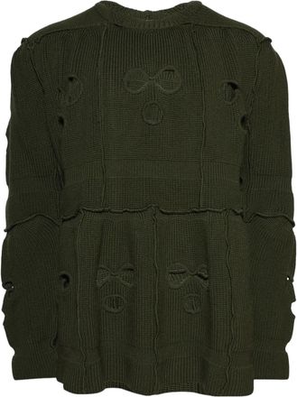 VETEMENTS Balaclava jumper - men - Wool - M - Green