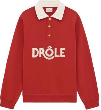 Dr&ocirc;le de Monsieur Button Collar Polo