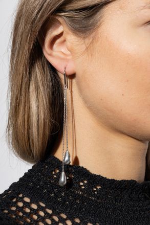 Isabel Marant Long Asymmetrical Earrings, Womens, Silver