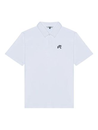 Malbon Golf Polo Fairway - Bianco