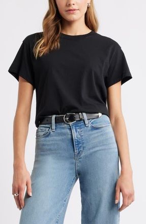 Treasure & Bond Favorite Cotton T-Shirt in Black at Nordstrom, Size Xx-Small