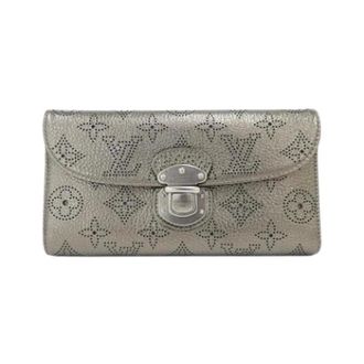Louis Vuitton Pre-owned lange portemonnee (bi-fold) - Dames - Pre-owned - Grijs - Maat: ONE Size Leer